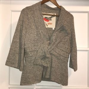 Anthropologie Robin Gray CrissCross Wool SweaterA9